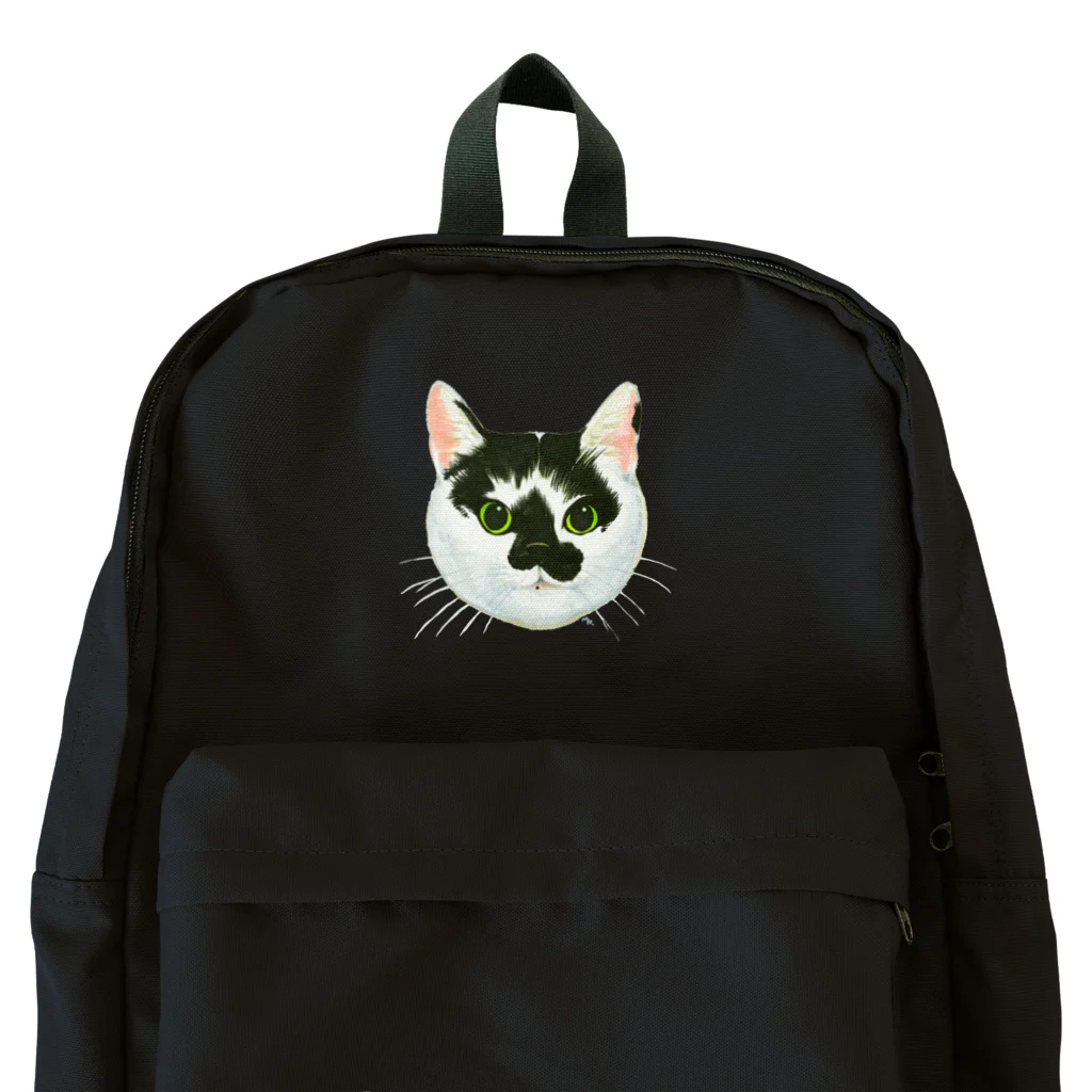 segasworksのねこさんのお顔（白黒ねこ） Backpack