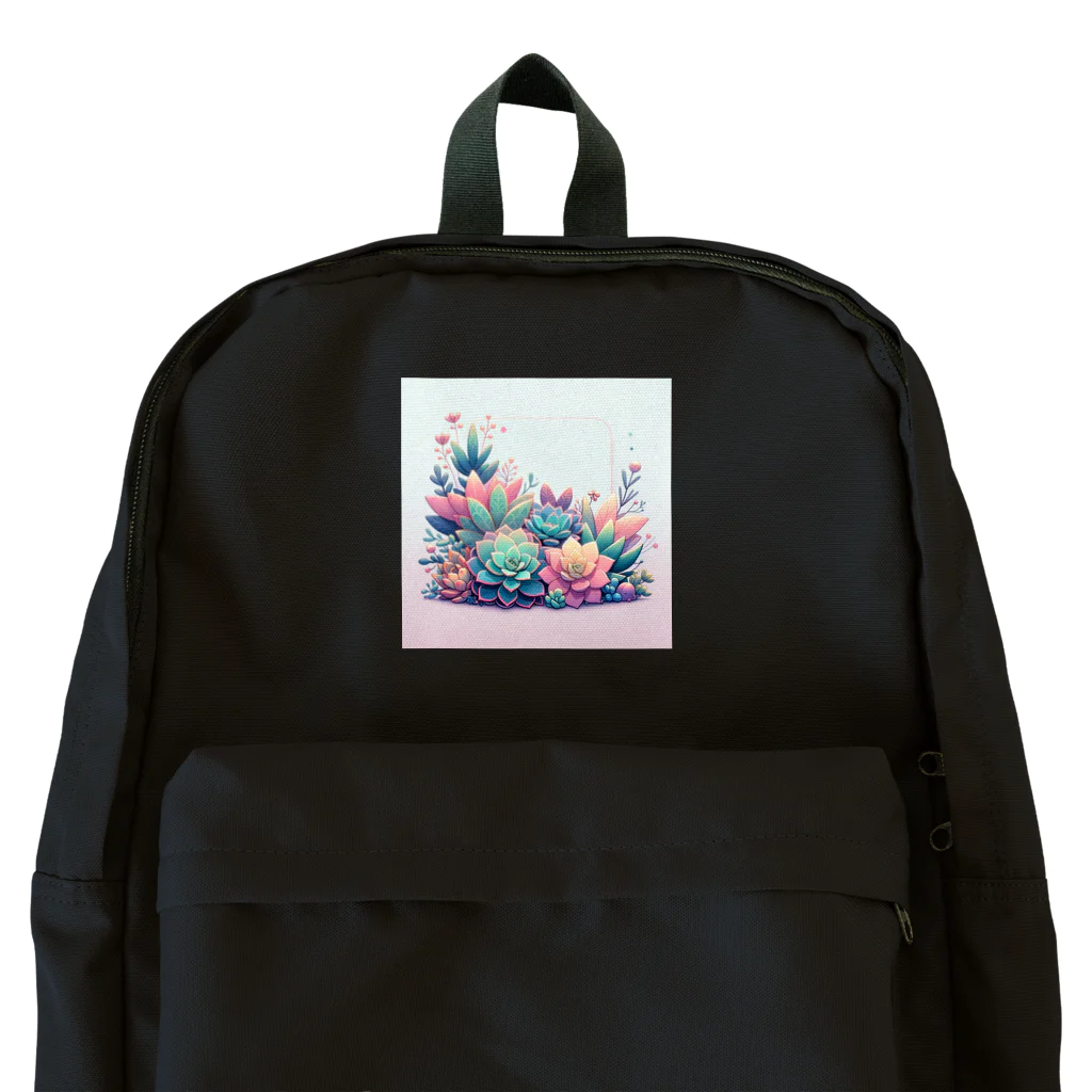 lil_tanikuの綺麗な多肉植物イラスト Backpack