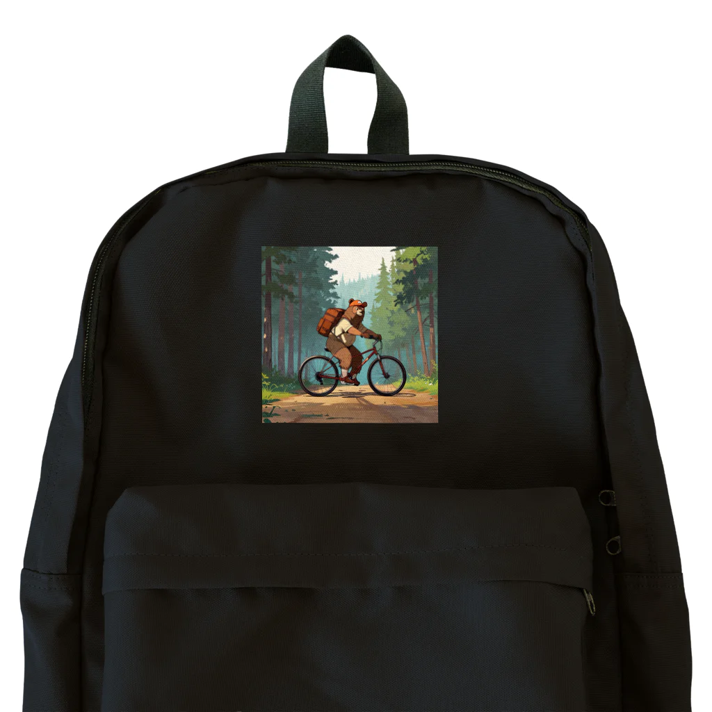 ganeshaのクマとサイクリング.. png Backpack