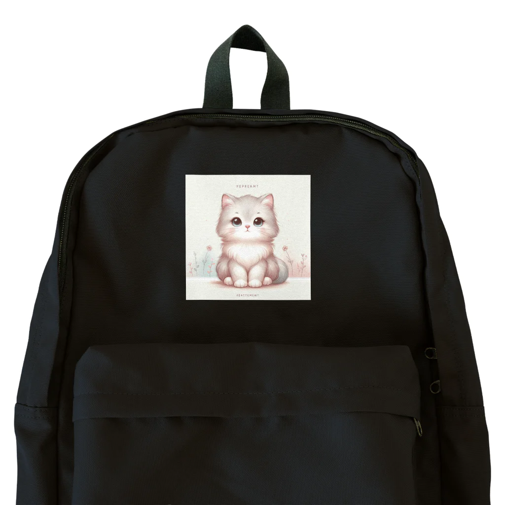 動物デザイングッズの可愛い猫ちゃん Backpack