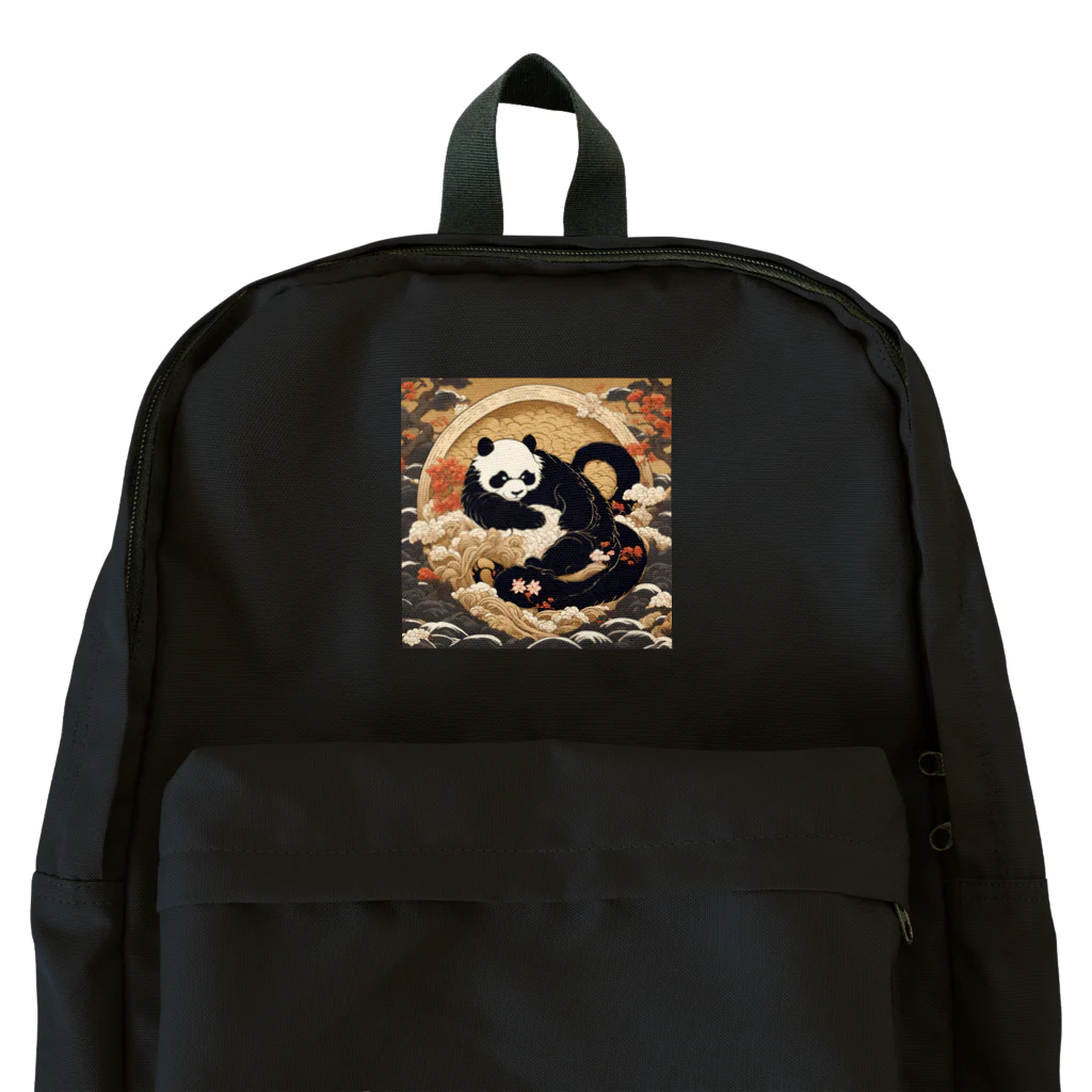 pandownloadの和風の最強パンダ Backpack