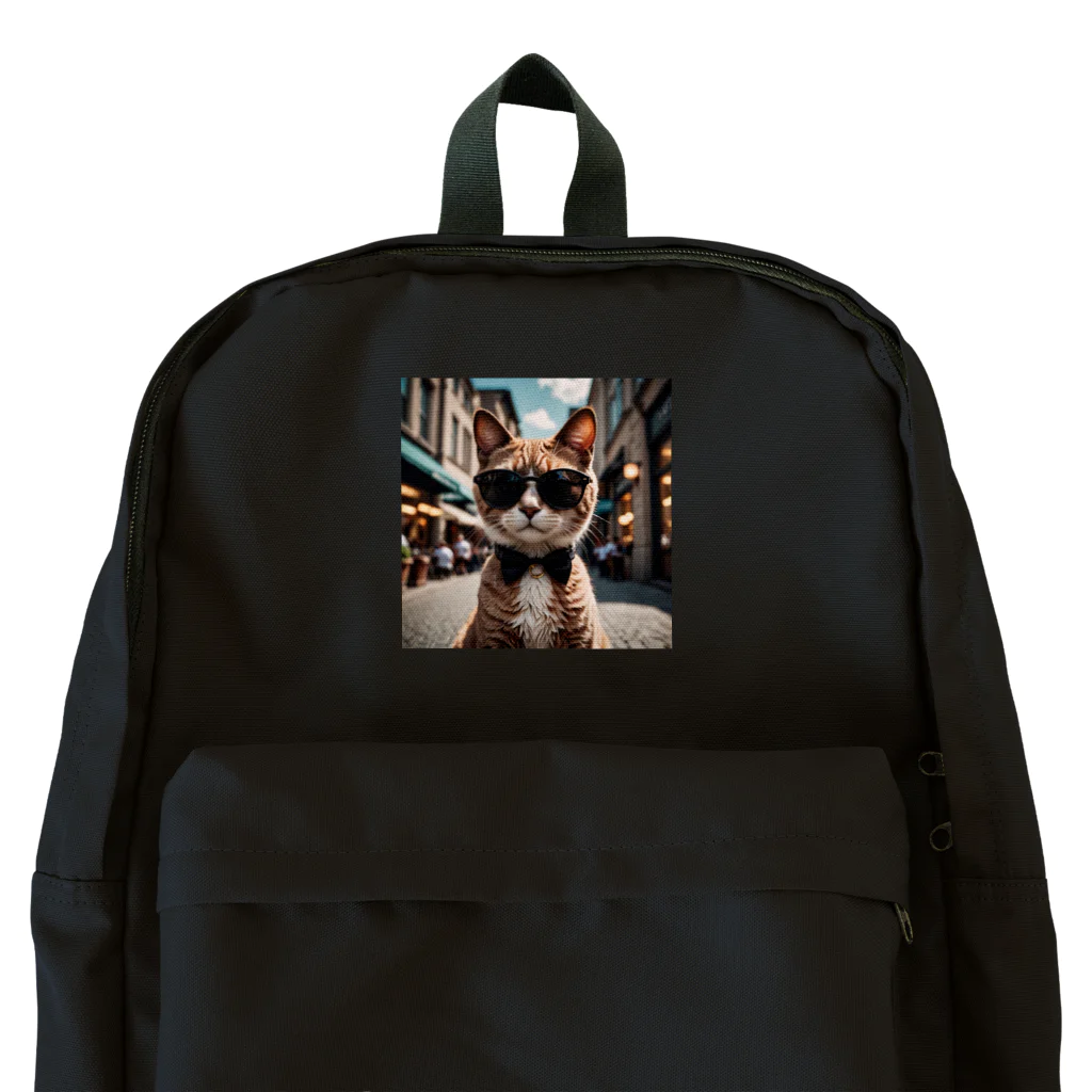 oz-chanのサングラスを掛けているモデルマンチカン猫 Backpack