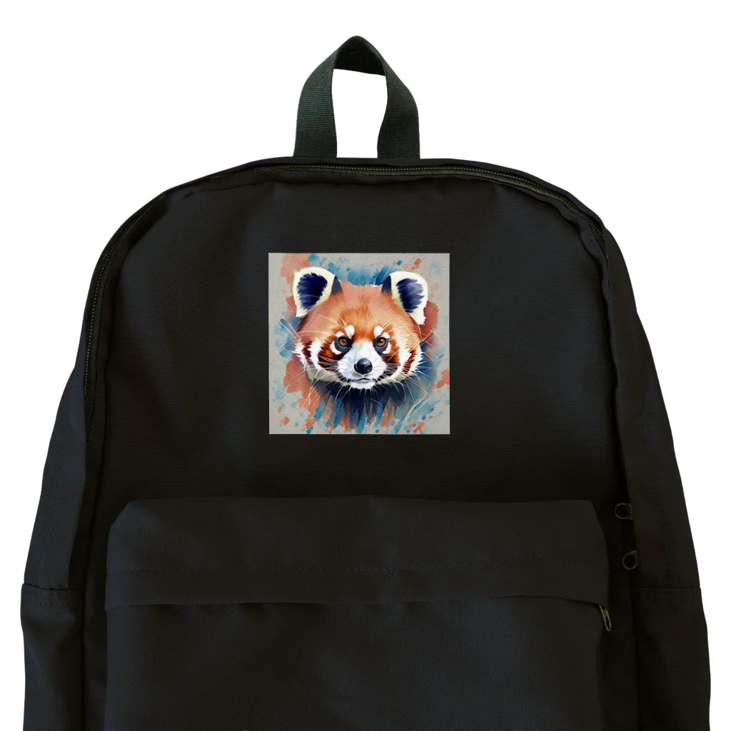 WithRedPandaの水彩風レッサーパンダ Backpack