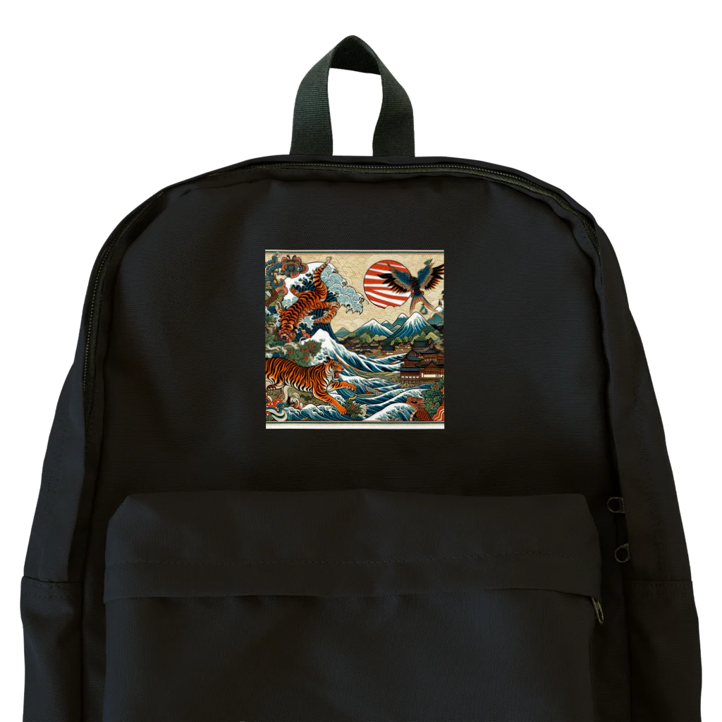 momonekokoの虎と鷹 Backpack