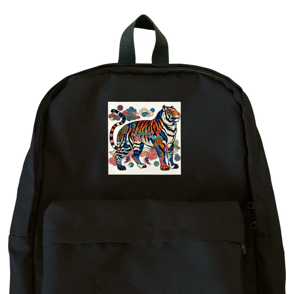 chaochao0701の浮世絵風　虎（威風堂々）"Ukiyo-e Style: Majestic Tiger" "浮世绘风格：威风凛凛的虎" Backpack