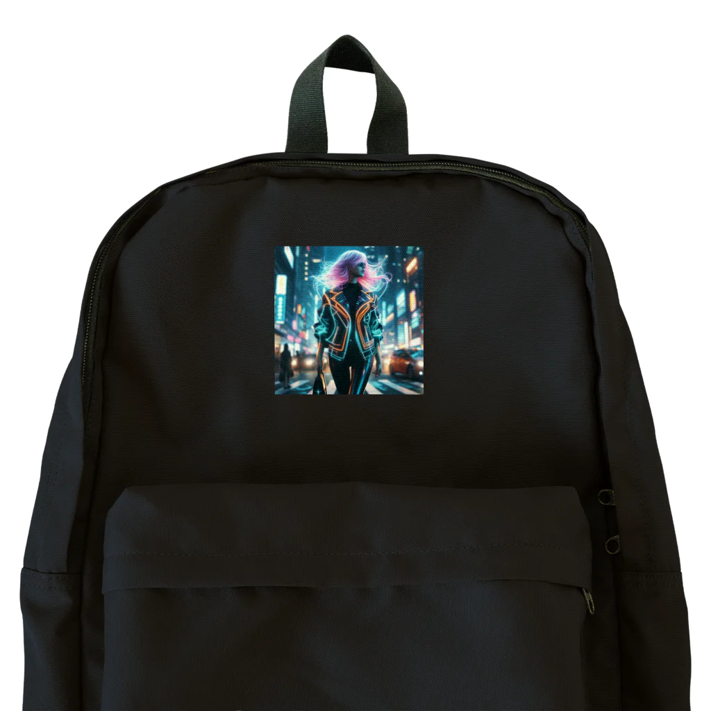 Harukiworksのネオンガール Backpack