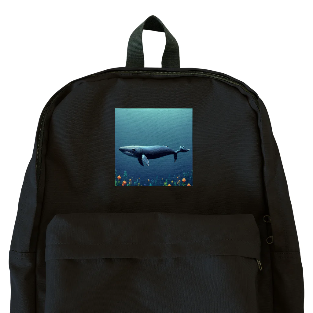 takekoputaの海中を泳ぐクジラのひれ Backpack