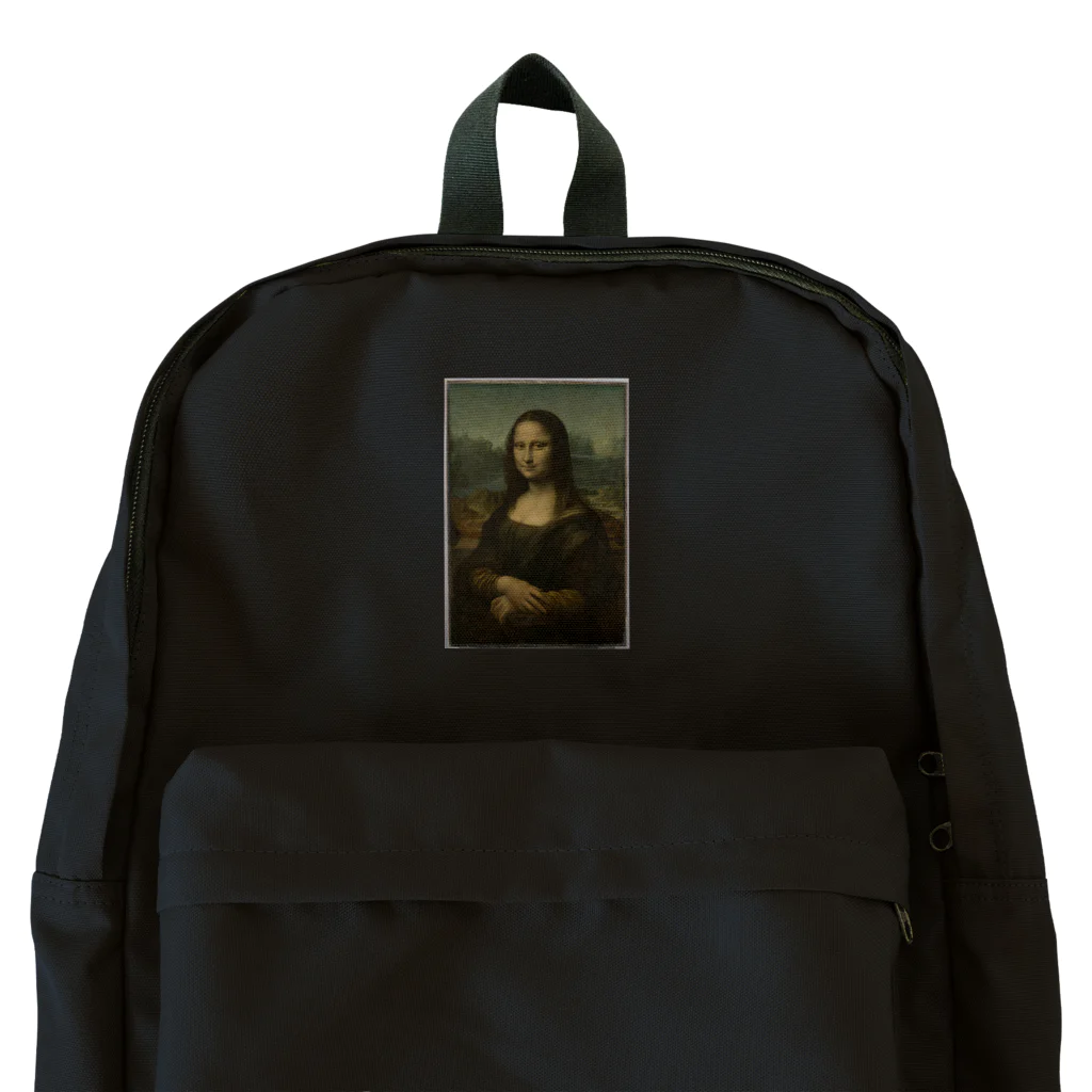 Art Museum of SUZURIのレオナルド・ダ・ヴィンチ / モナ・リザ Portrait de Mona Lisa (La Joconde) (la planche est restée inachevée à la mort de l'artiste) Backpack