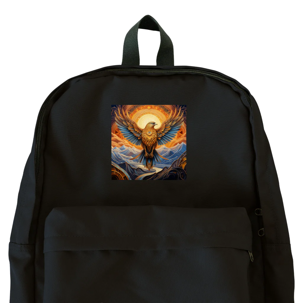 タカヤマ・サイトの神々しい鷹・シンボルマーク2 Backpack