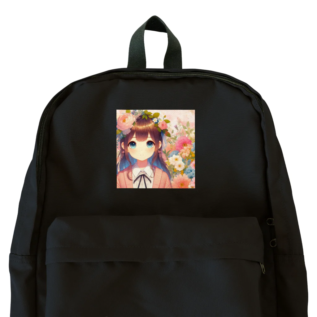 ピクセルパレットの可愛い女の子とお花10 Backpack