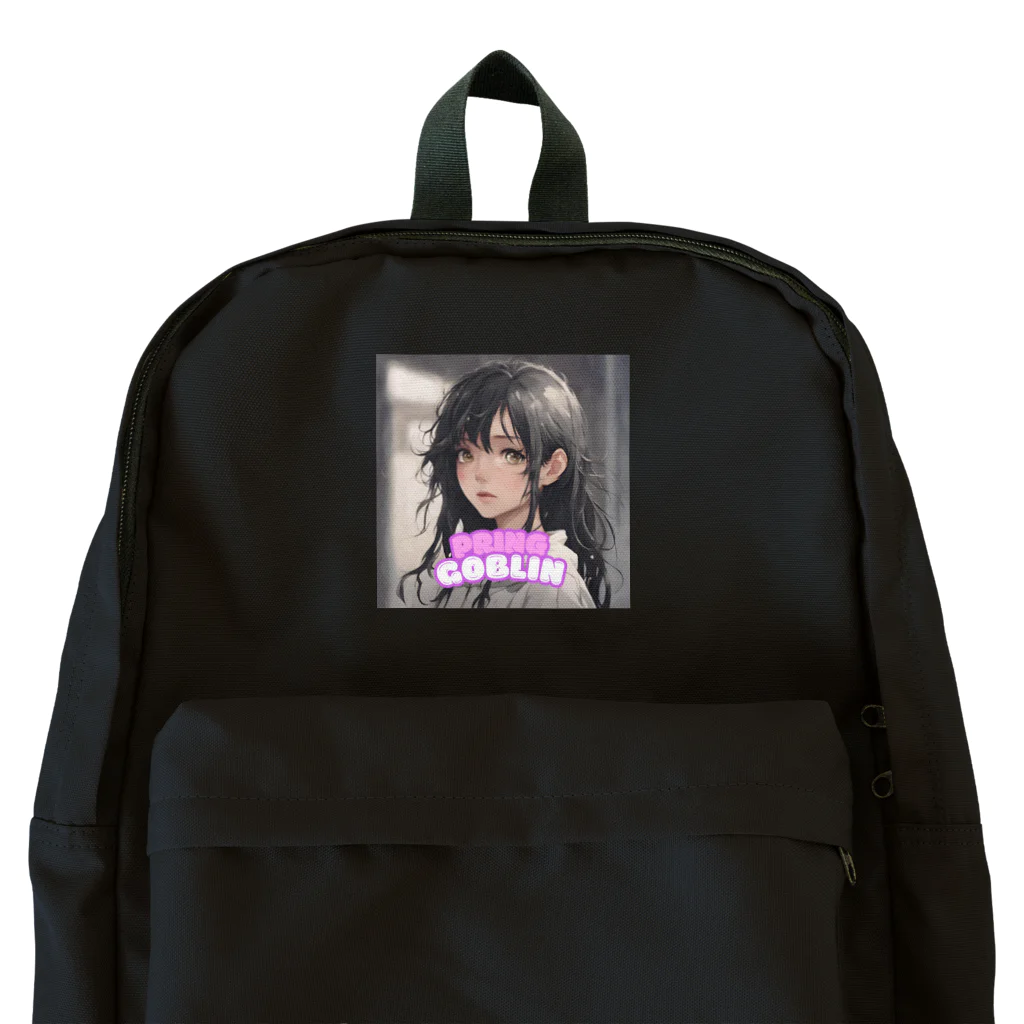 プリンゴブリンのボサボサの髪の毛子さん Backpack