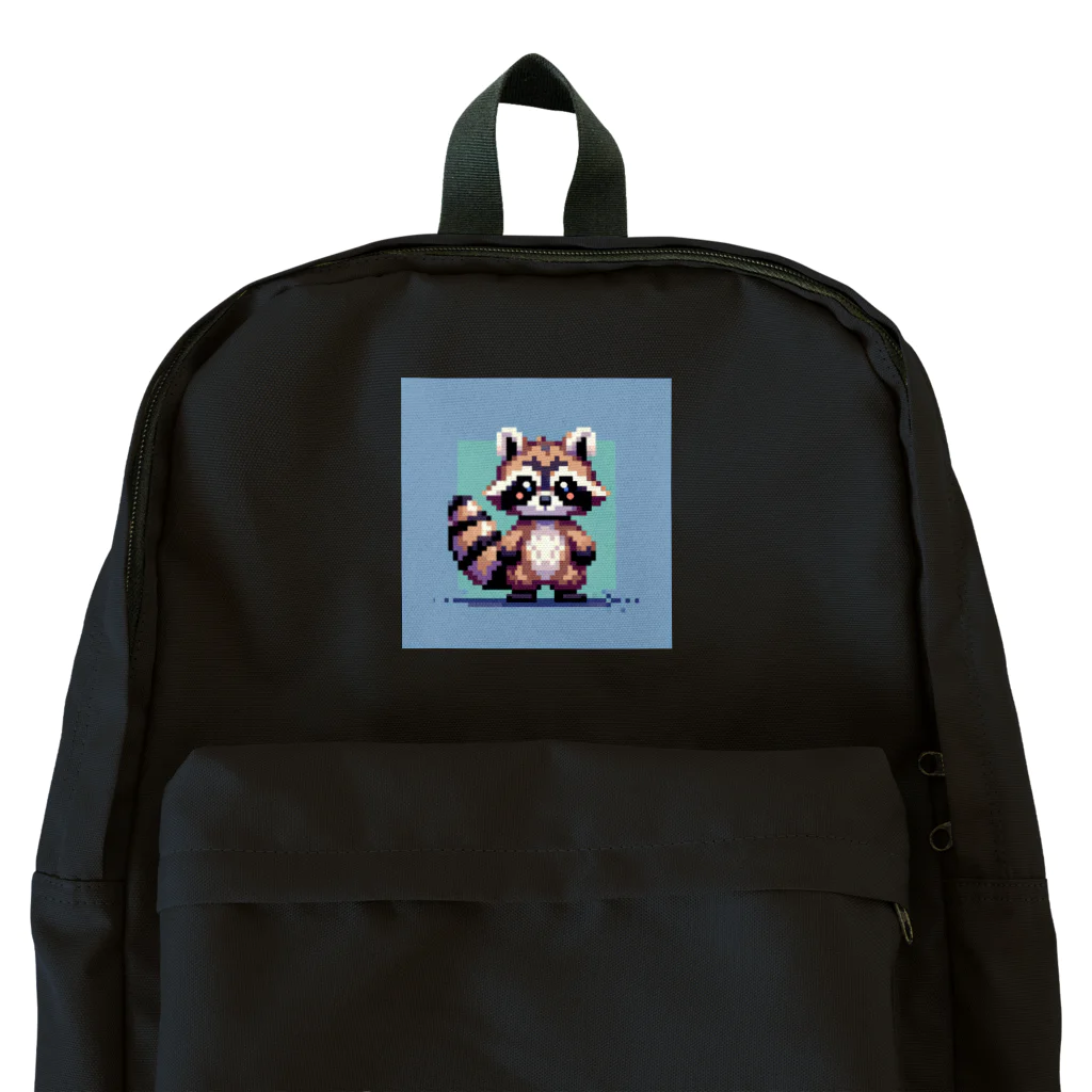 himajinseijin01のドット絵アライグマちゃんTシャツサイズ Backpack