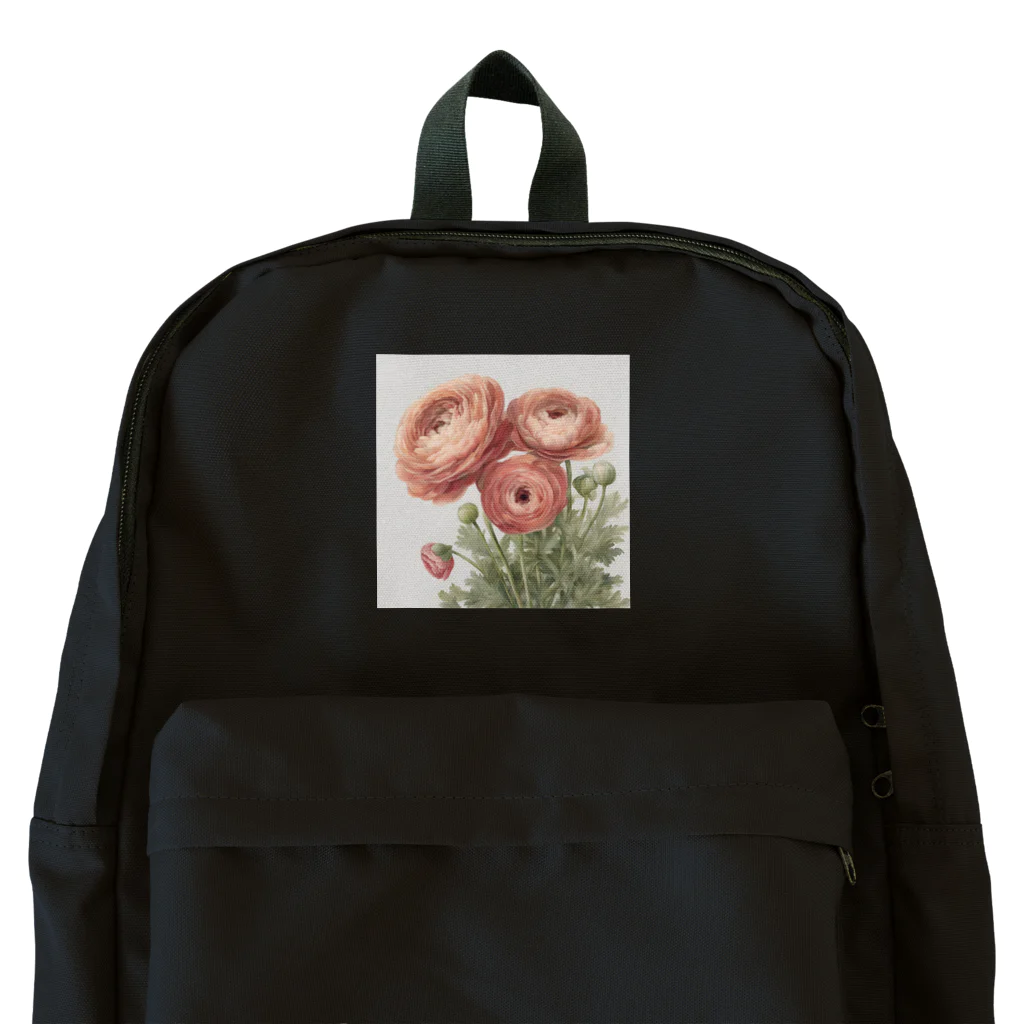 teatimeのピンクのラナンキュラス Backpack