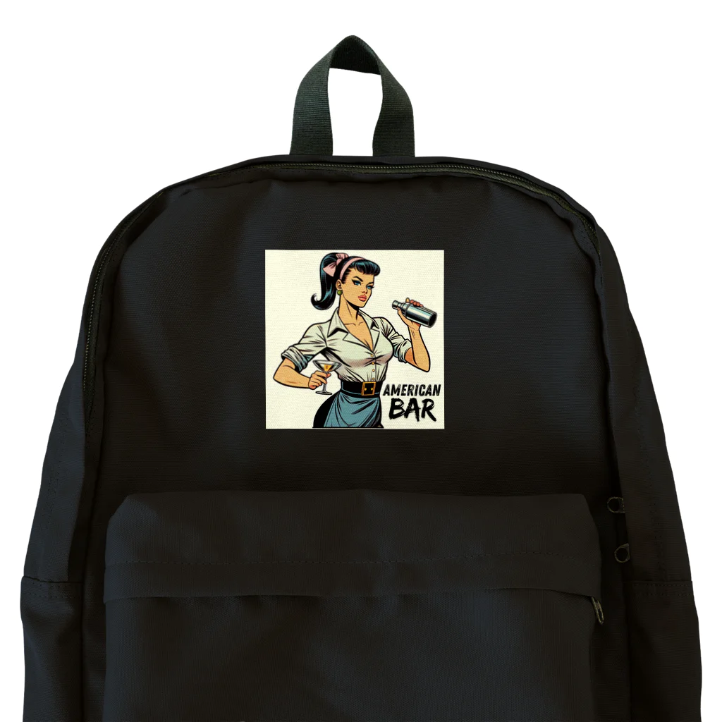 AMERICAN BARのアメコミ風バーテンダー Backpack