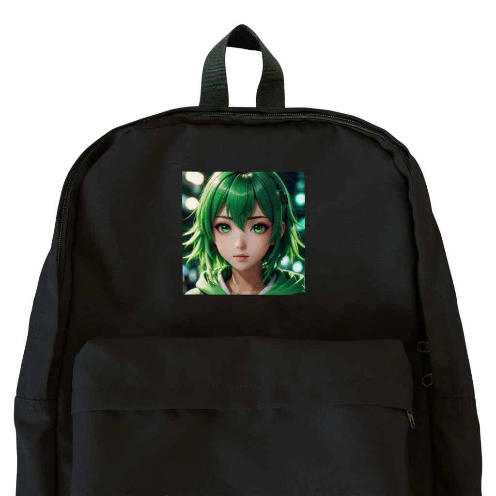 実写＆アニメ 美少女専門ショップの可愛らしいアニメキャラクターが描かれた美少女イラスト Backpack