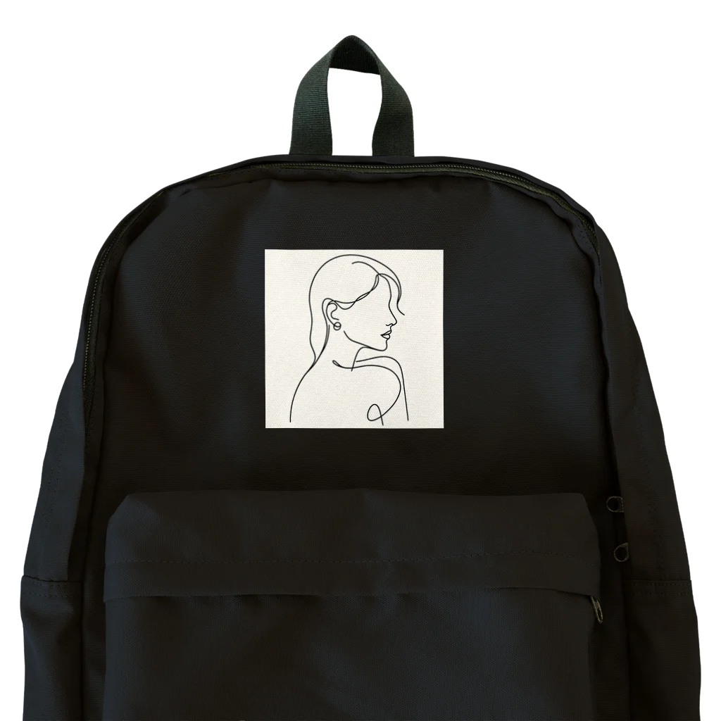 一筆書きアートの一筆書き風景アート9 Backpack