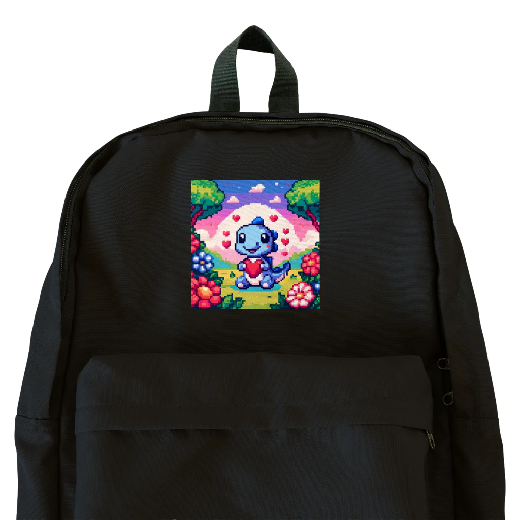 ドット職人のピクセルアート 恐竜の子ども Backpack