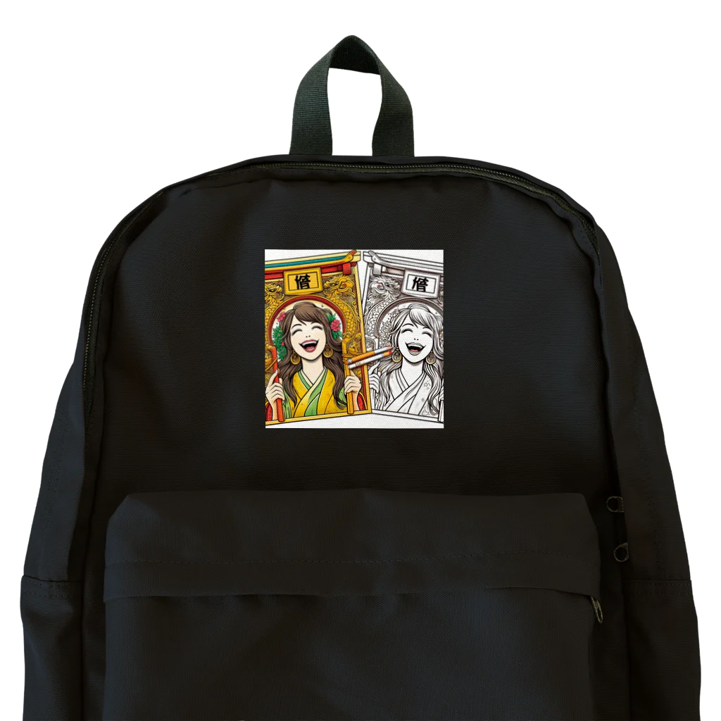 39キリリンの笑う門には福来る Backpack