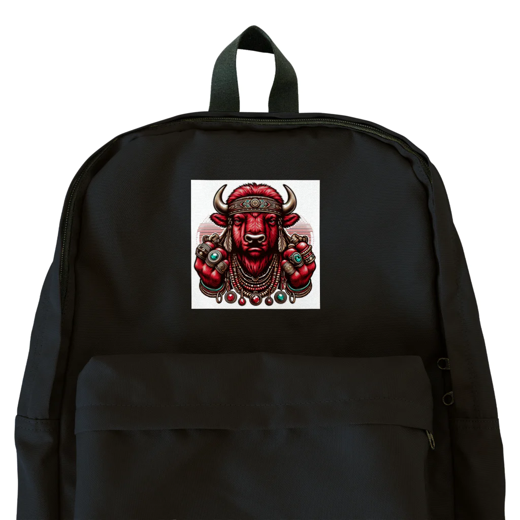 hrgmzkのバイソン グラフィック Tシャツ Backpack