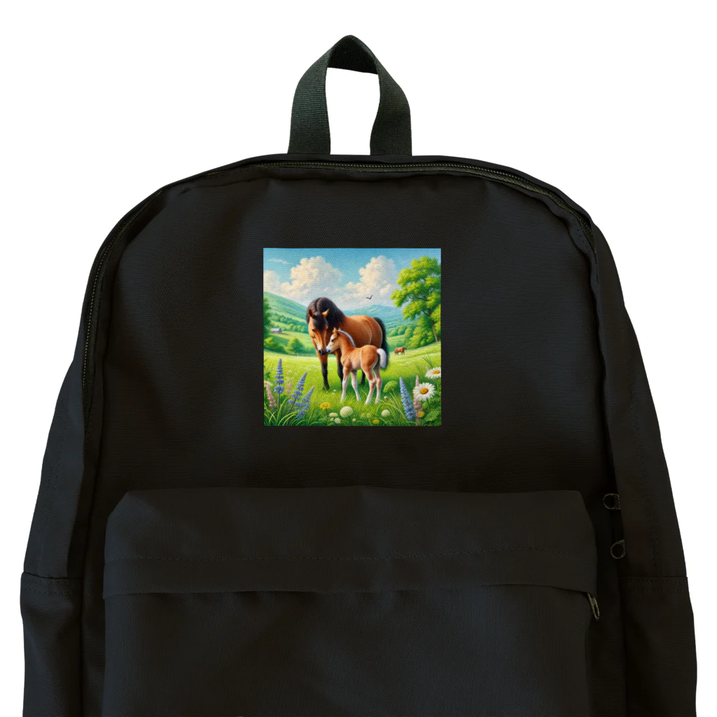 akinyan3128の大丈夫？(お馬の親子) Backpack