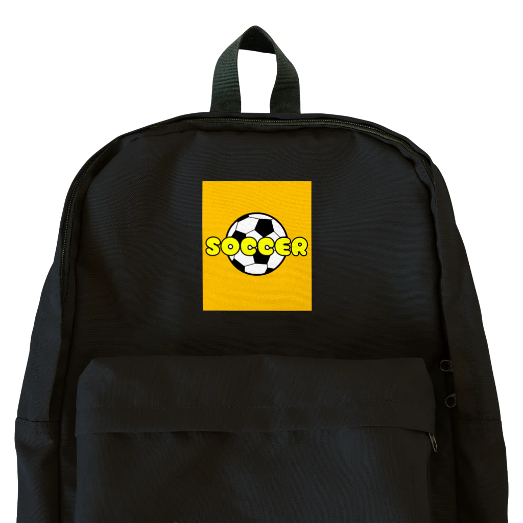 happy_25chanのサッカーボール柄Tシャツ（黄色/白） Backpack