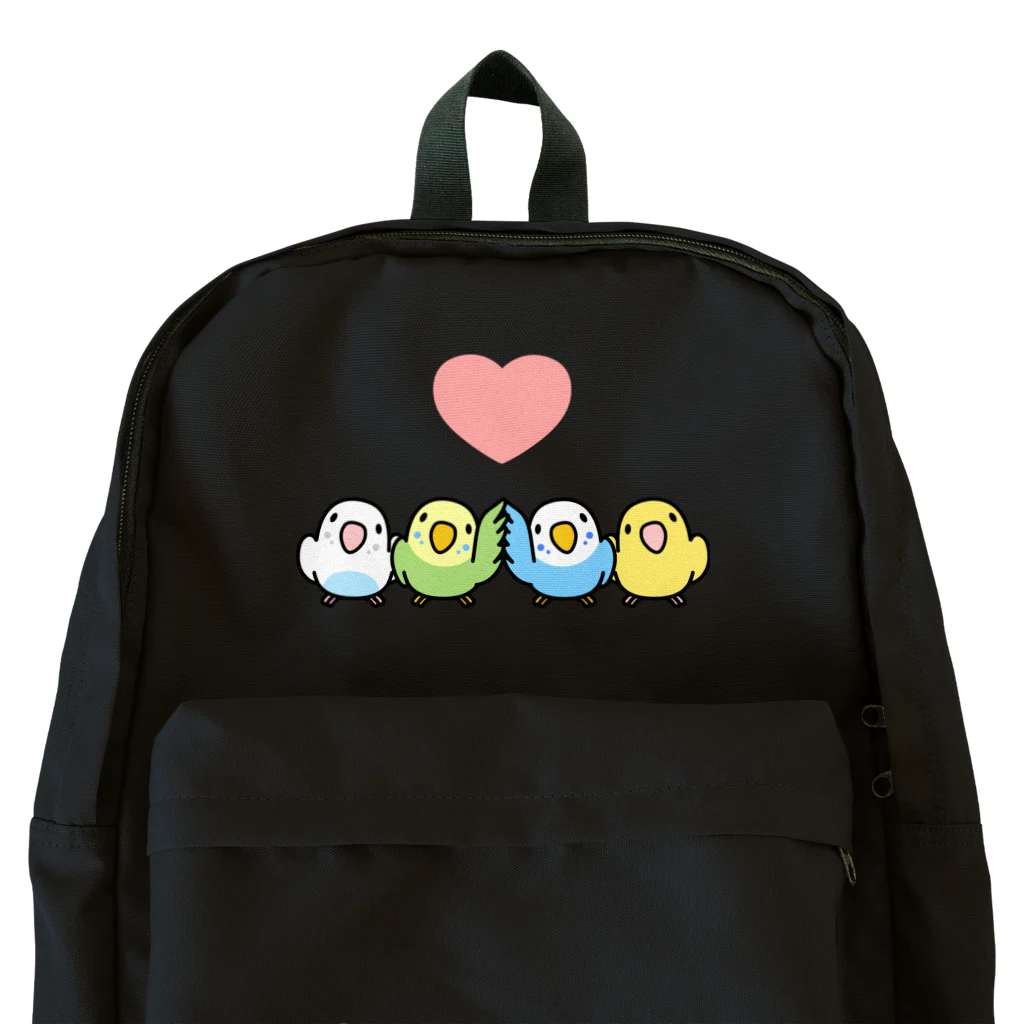 まめるりはことりのハイタッチなかよしセキセイインコ【まめるりはことり】 Backpack