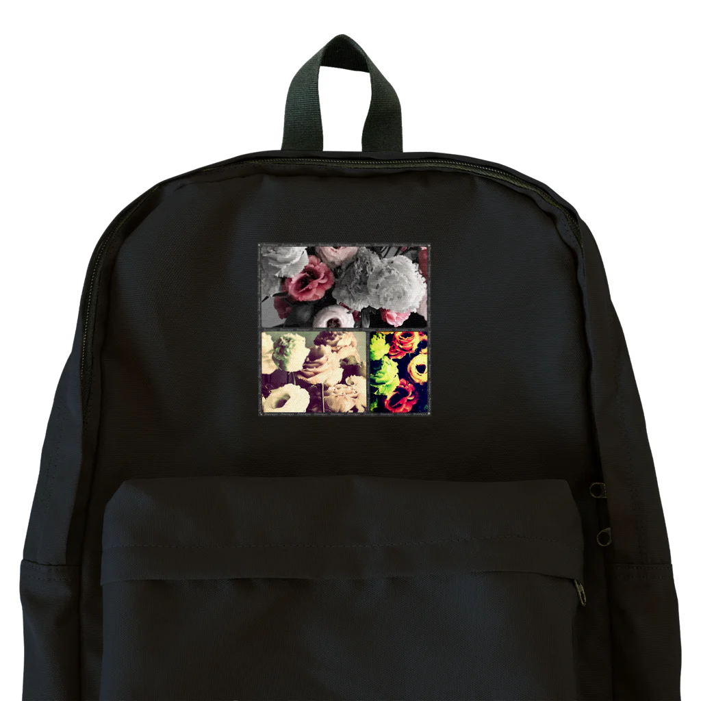 そらいろもようの大人可愛いシックな花柄 Backpack