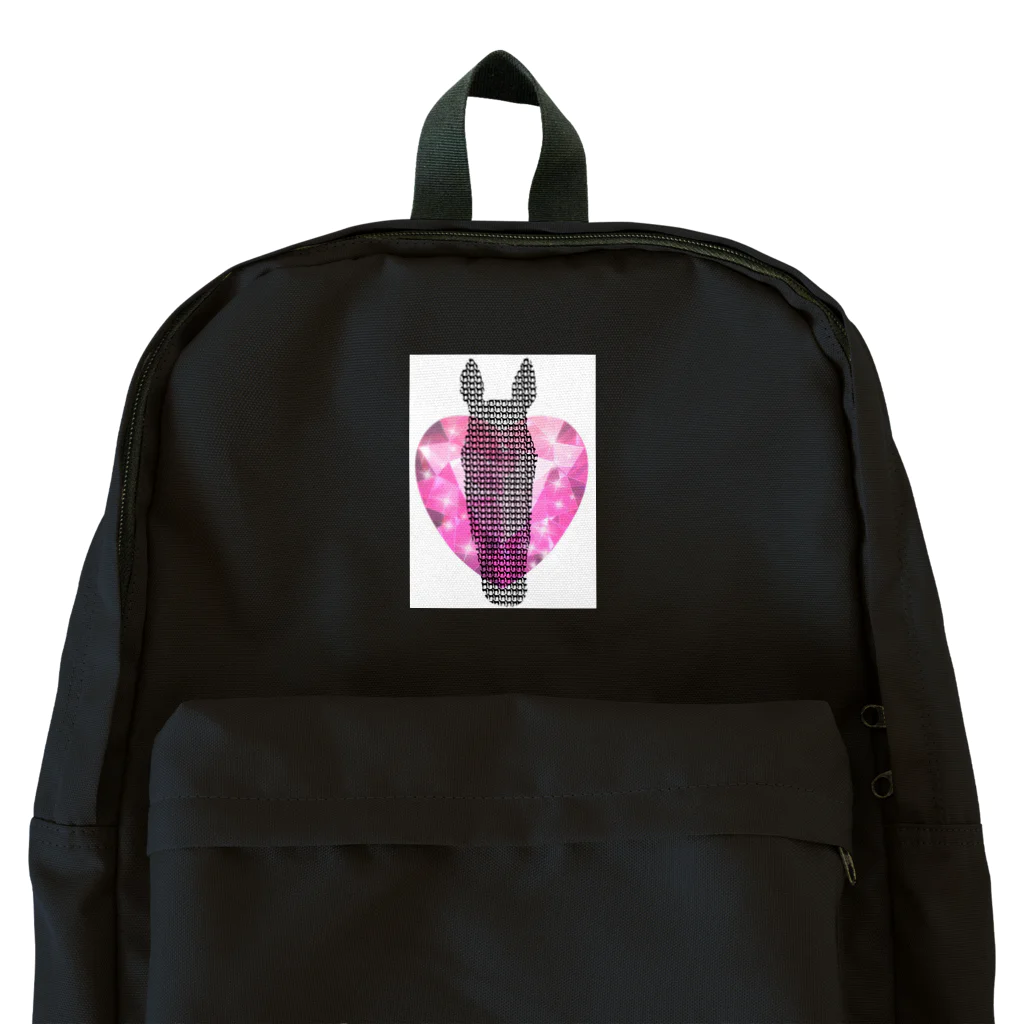 Blue Iris ﾌﾞﾙｰｱｲﾘｽのピンクハート Backpack