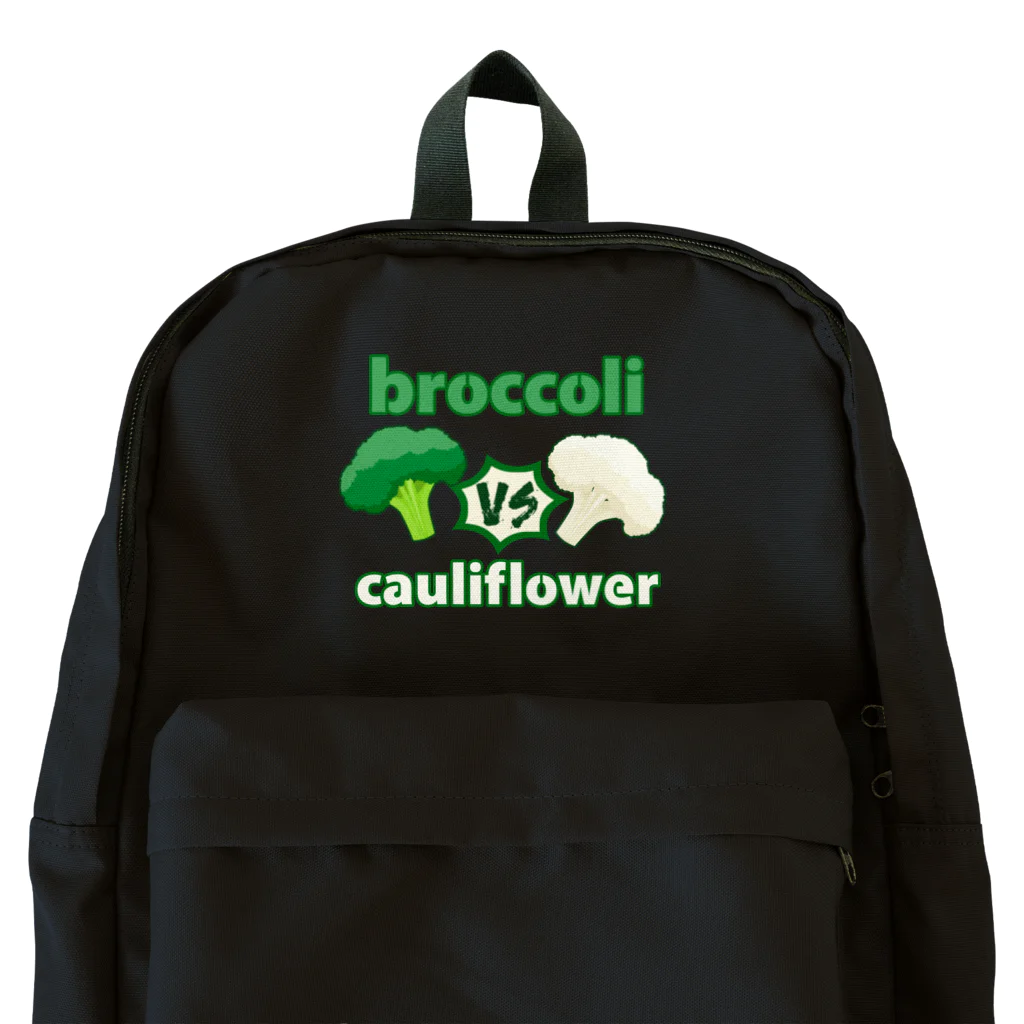 牛のTシャツ屋のブロッコリーvsカリフラワー Backpack