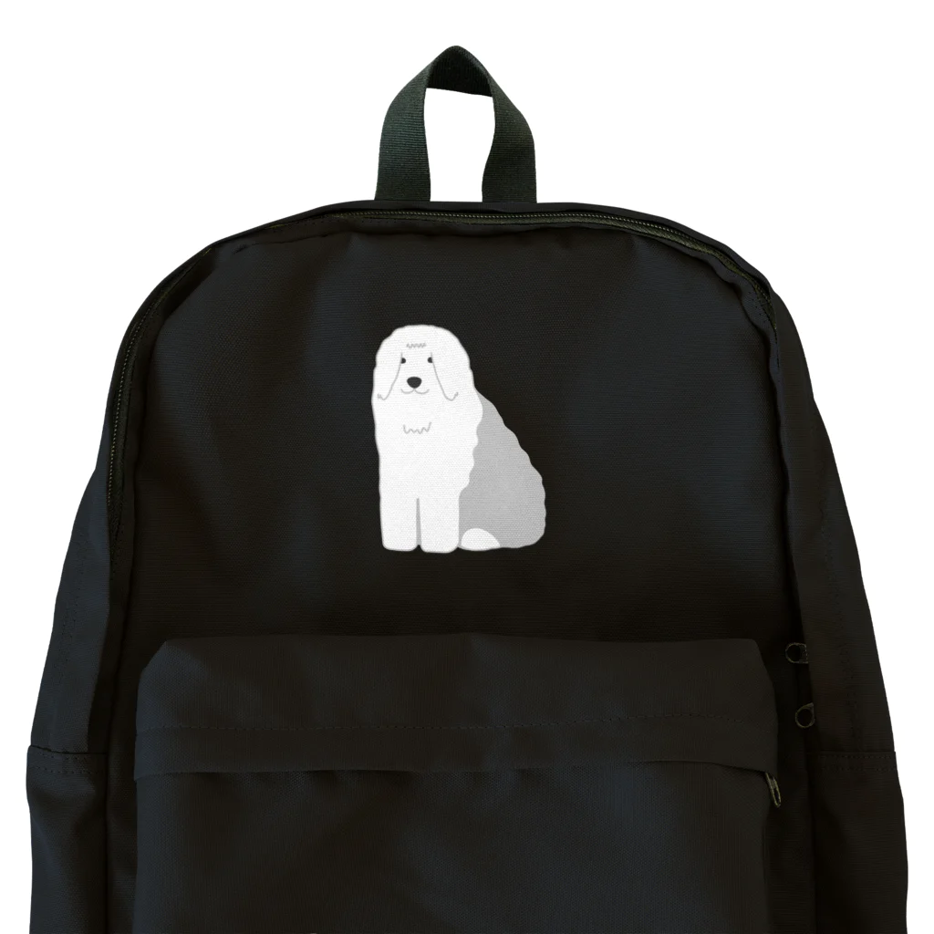 ゆいたっく／犬イラストのオールドイングリッシュシープドッグ Backpack