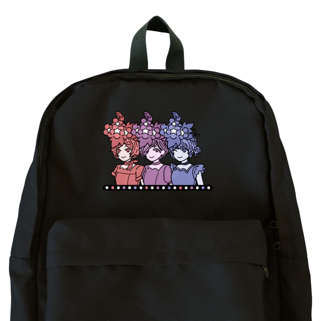 ハナドリカ SUZURI店の「朝顔ガール」 Backpack