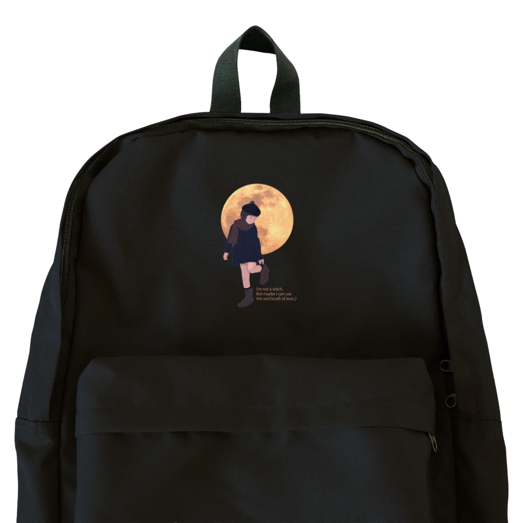 キッズモード某の月と黒ワンピの女の子 Backpack