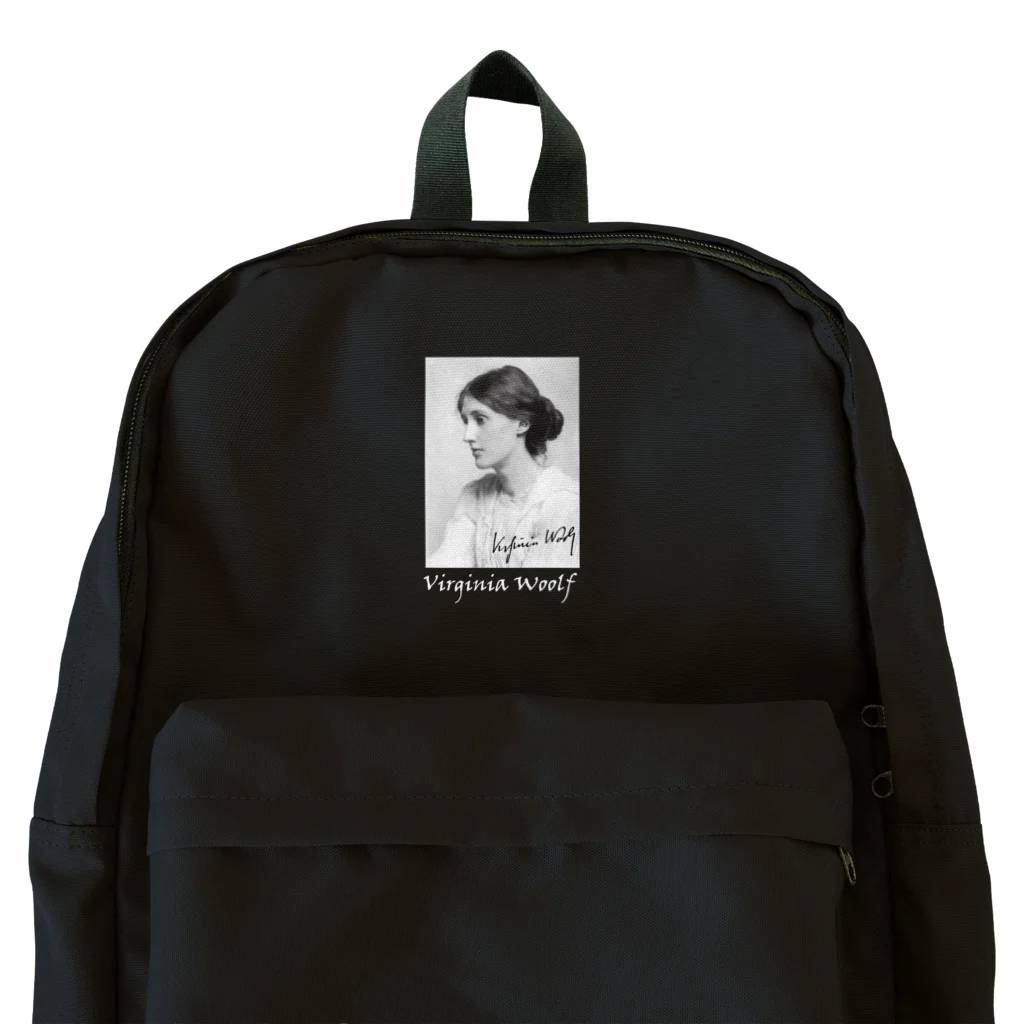 文学デザイン工房（本コミュ読書会公式ショップ）のヴァージニア・ウルフ_Tシャツ、パーカー Backpack