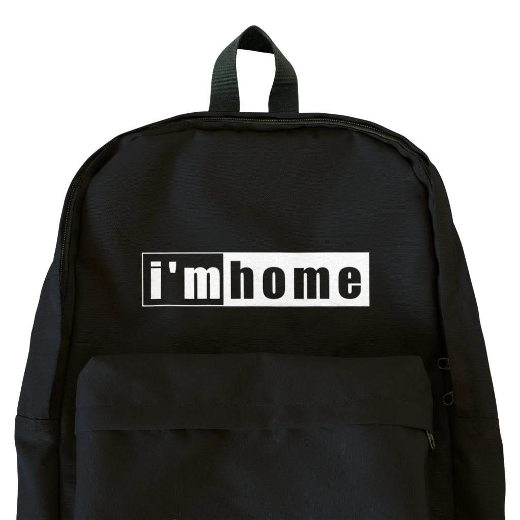 i'm home(band)の家でも外でもi'm home(白抜きver.) Backpack