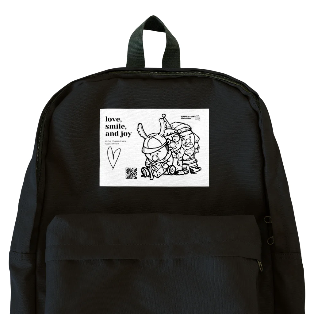 TOMMY★☆ZAWA　ILLUSTRATIONの三兄弟。クリスマス。 Backpack