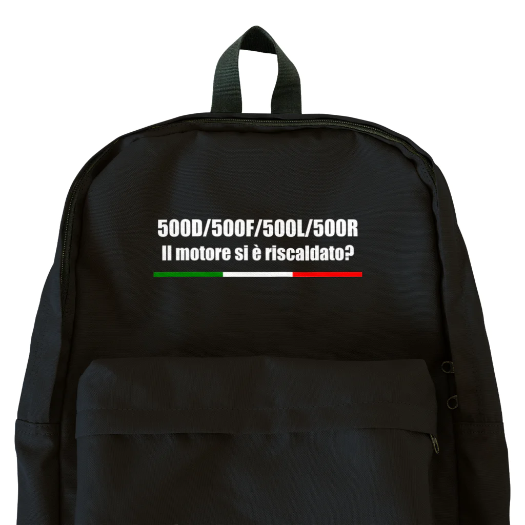 FIAT500 Merceのフィアット500 白文字 Backpack