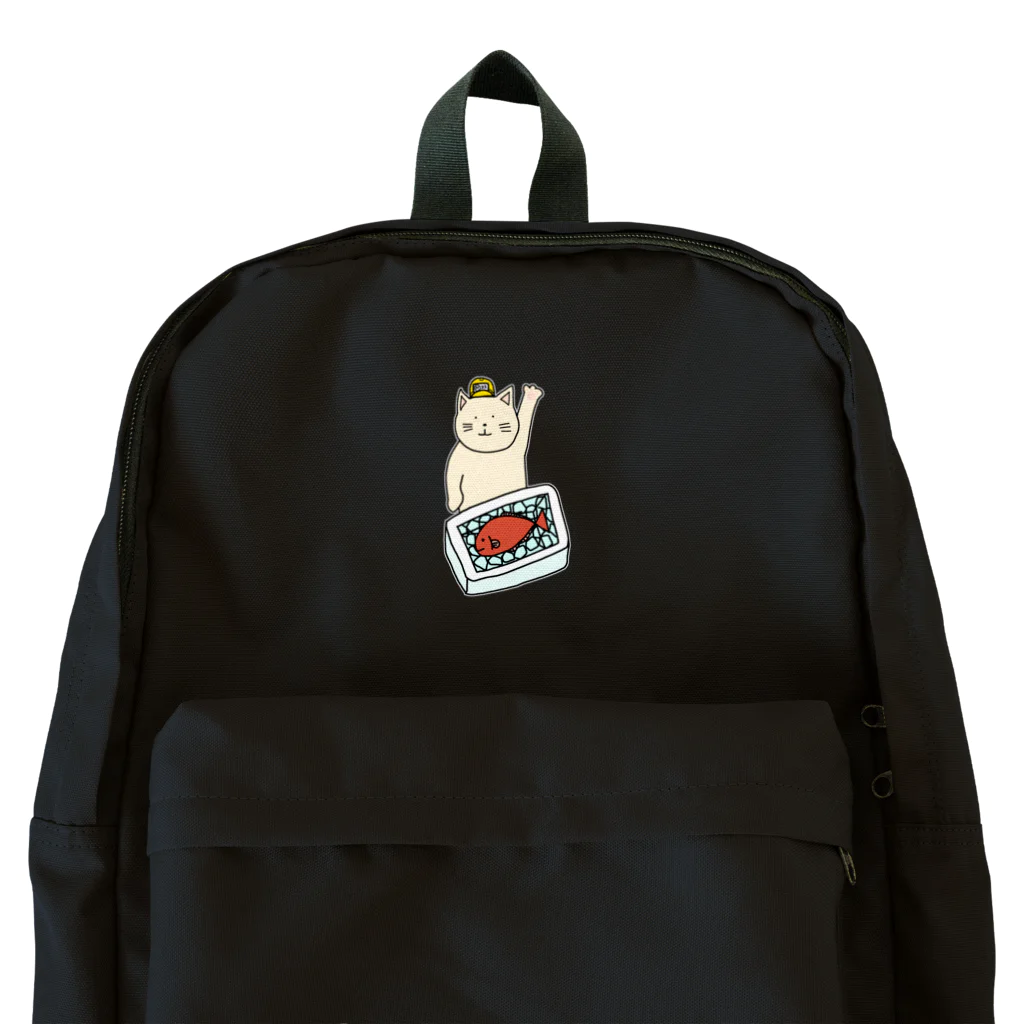 ＋Whimsyの魚市場ねこ Backpack