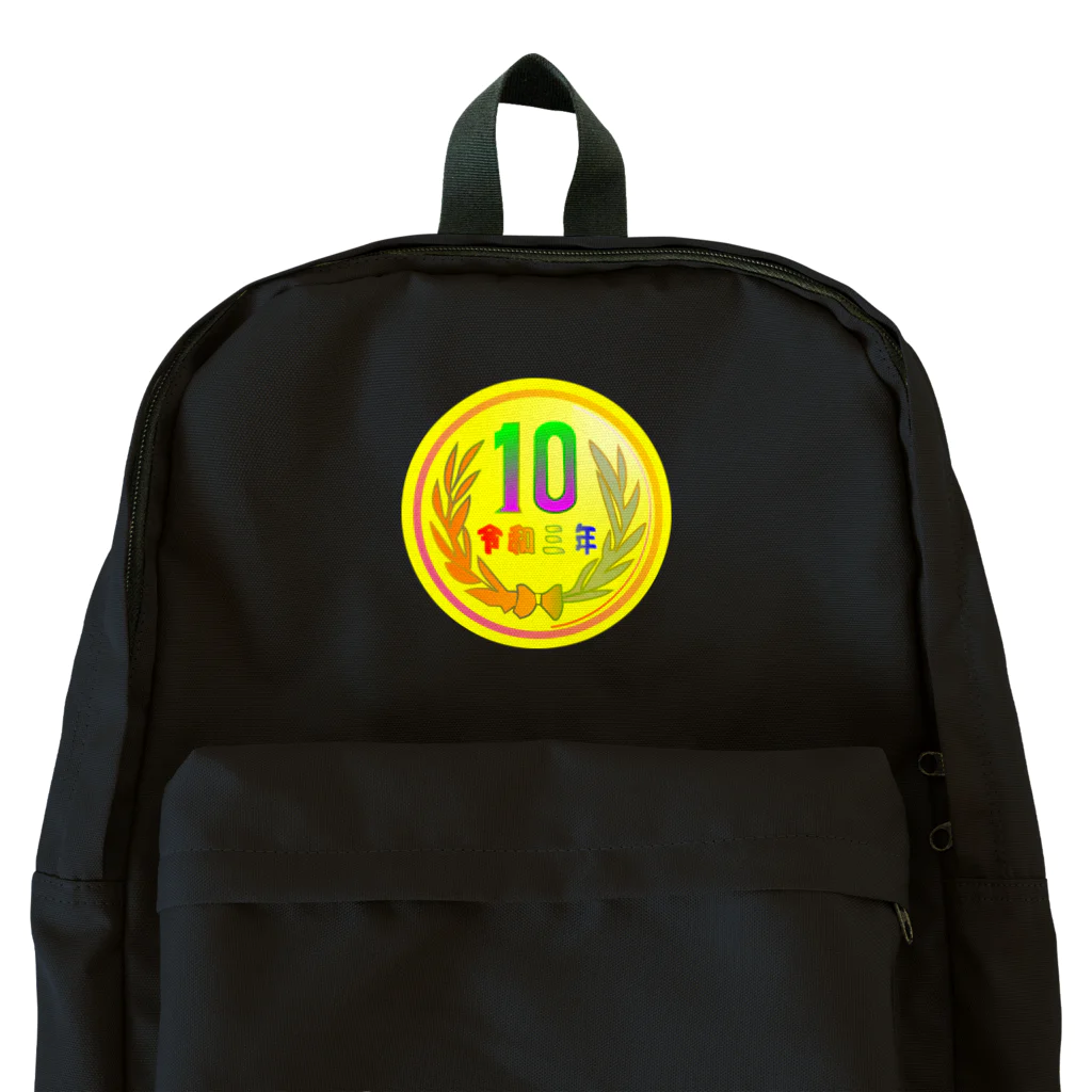 『NG （Niche・Gate）』ニッチゲート-- IN SUZURIのダサキレh.t.『カラフル10円』 Backpack