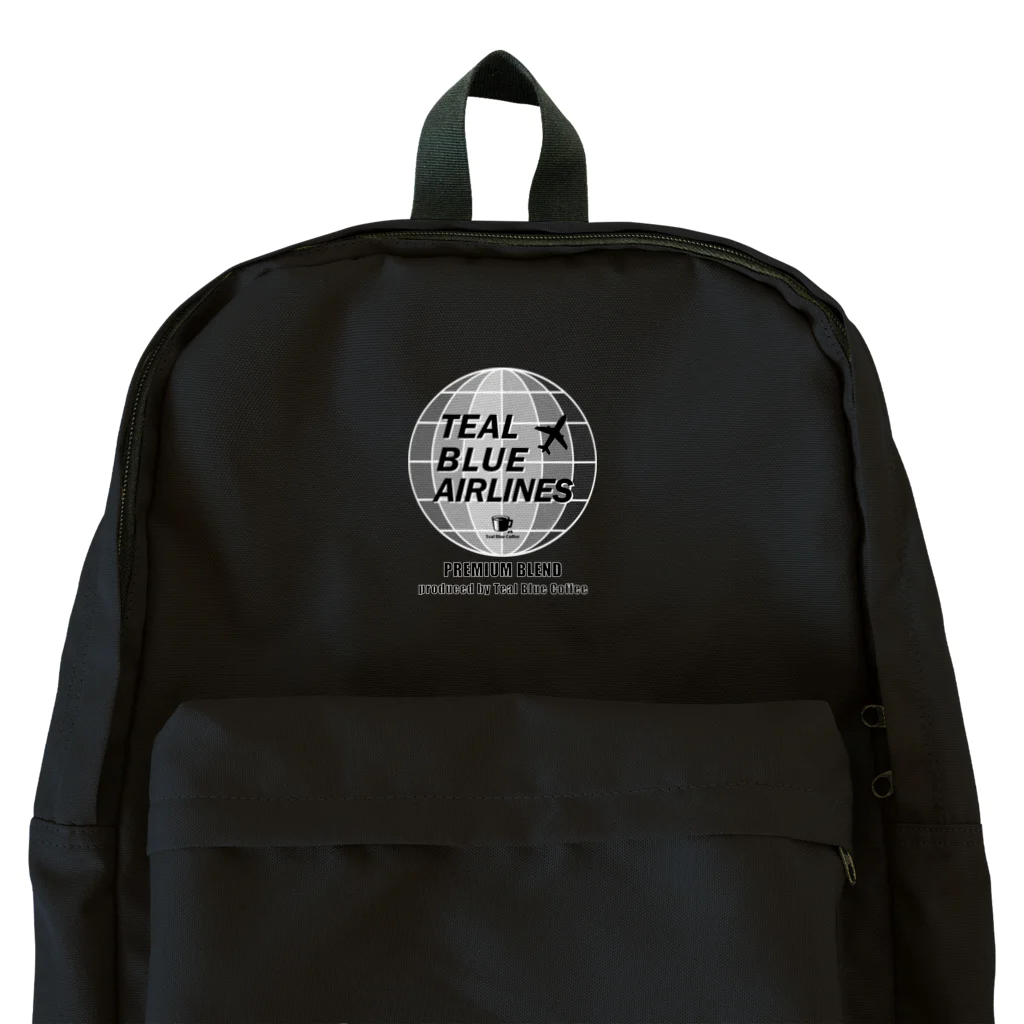 Teal Blue CoffeeのTEAL BLUE AIRLINES - grayscale Ver. - Backpack