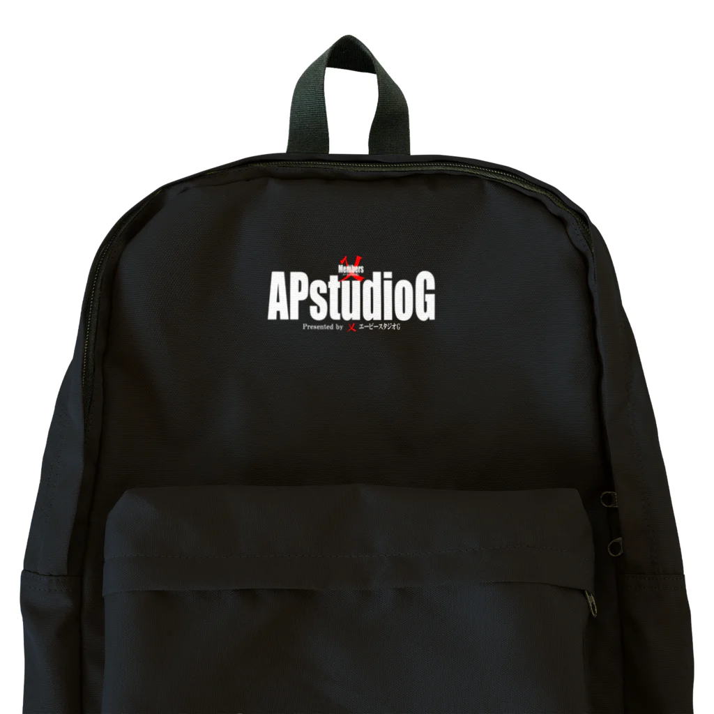 エーピースタジオG_SUZURI店の○エーピースタジオG（白字）２０２２初デザイン Backpack