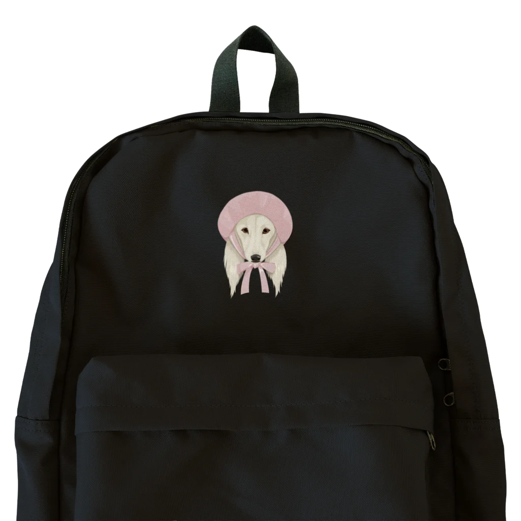 LaminaのSaluki×ベレー帽 Backpack