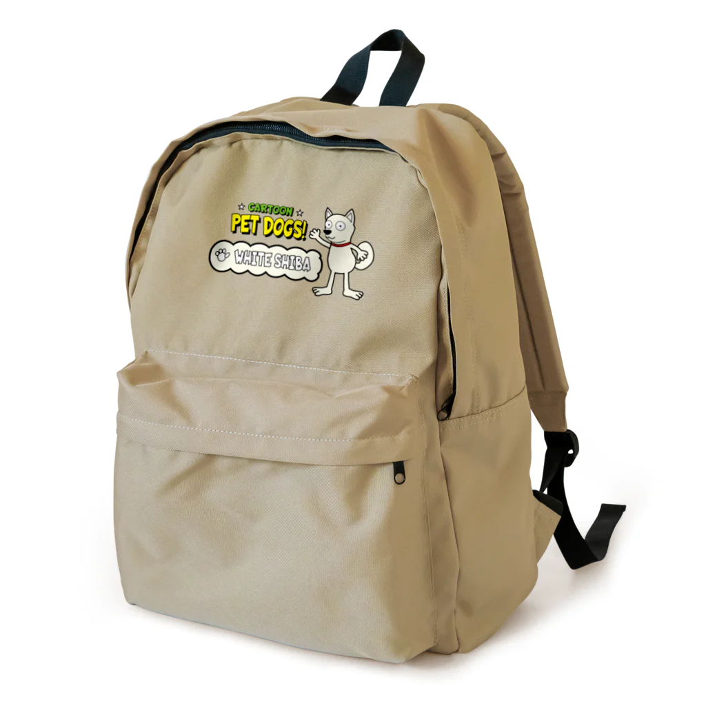 CARTOON PETDOGSの【1107M】C･PETDOGS『White Shiba』リュック Backpack