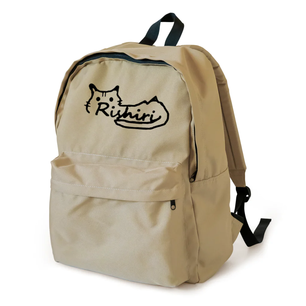 島猫りしり　公式ショップの利尻わん・にゃんクラブ公式ロゴマーク Backpack