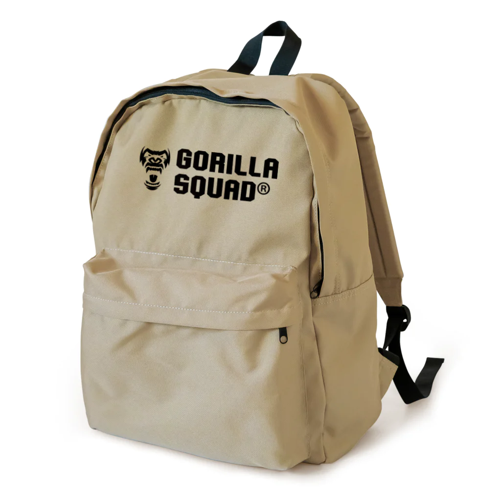 GORILLA SQUAD 公式ノベルティショップのGORILLA SQUAD ロゴ黒 リュック