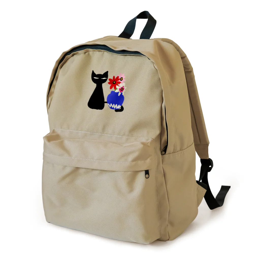 レモンスカッシュの泡の猫とガーベラ Backpack