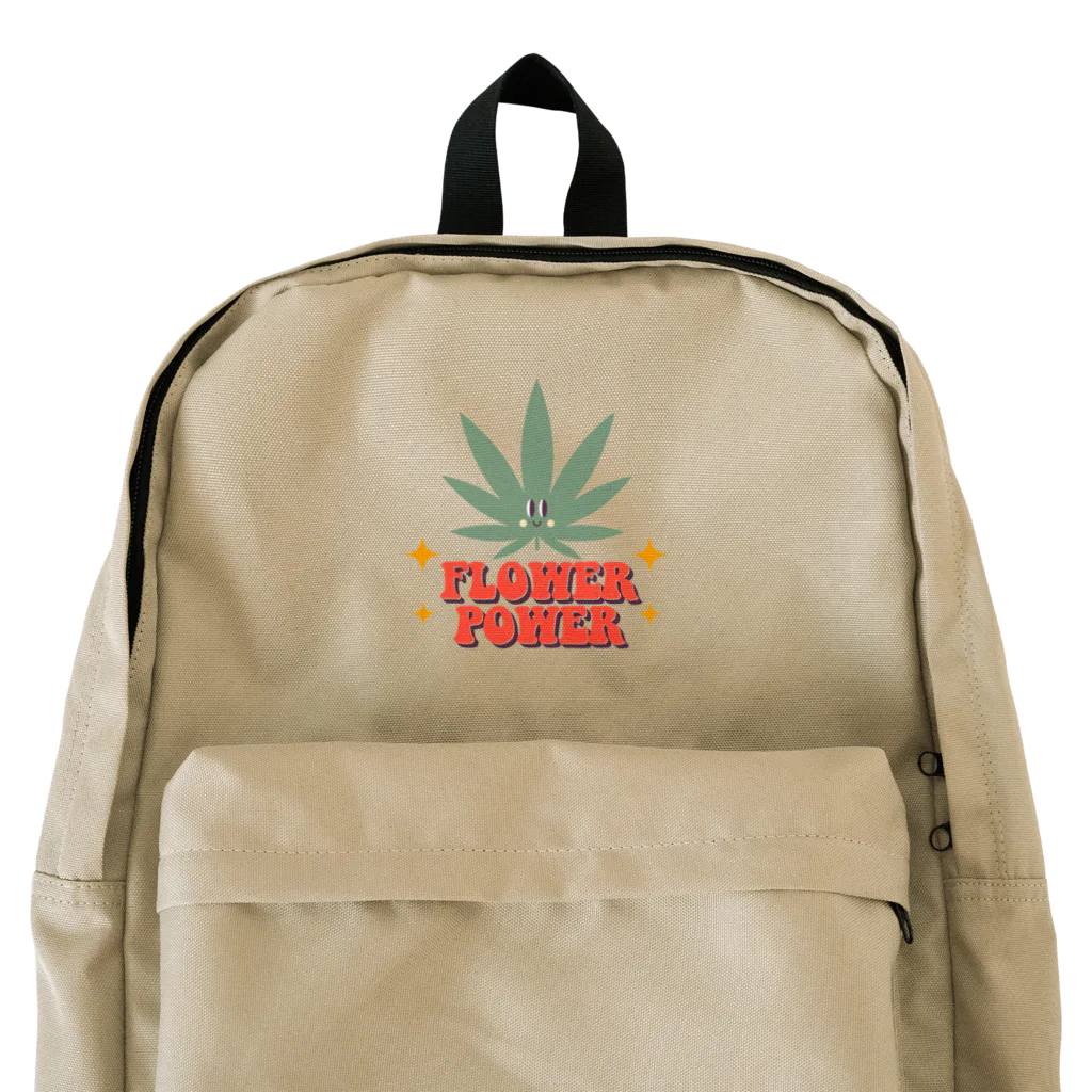 420 MUSIC FACTORYのFLOWER POWER 大麻 カナビス マリファナ ガンジャ Backpack