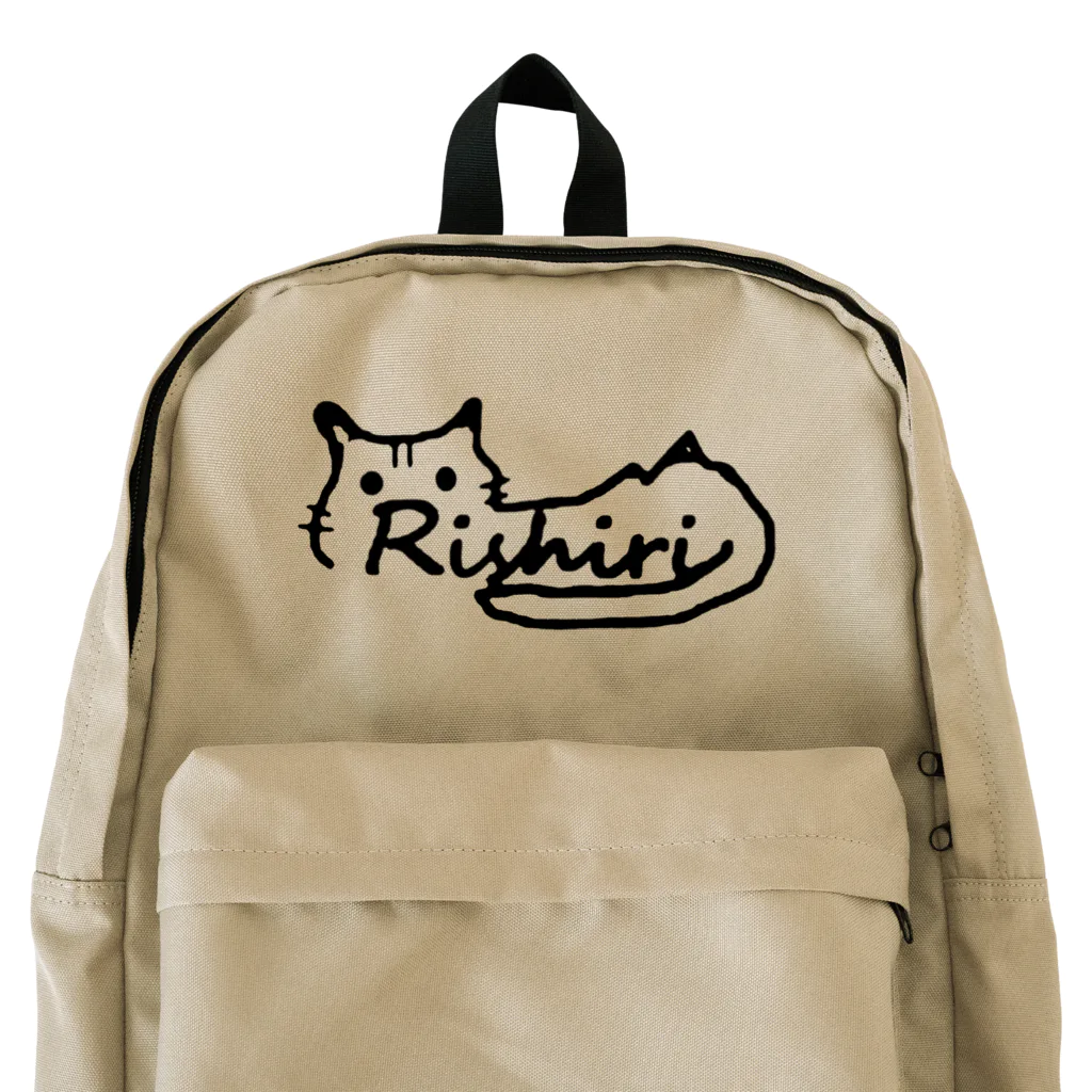島猫りしり　公式ショップの利尻わん・にゃんクラブ公式ロゴマーク Backpack
