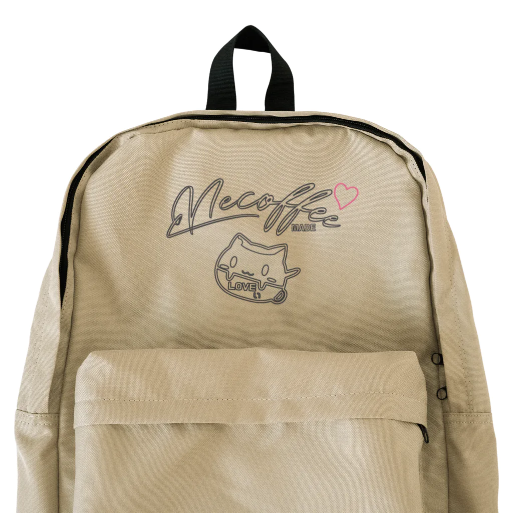 necoffeeのTシャツペット　ネコーヒーLOVEぃちゃん❤️ Backpack