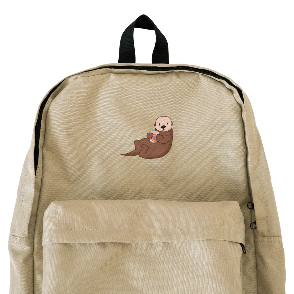 まるちゃん。のラッコピクルス BW Backpack