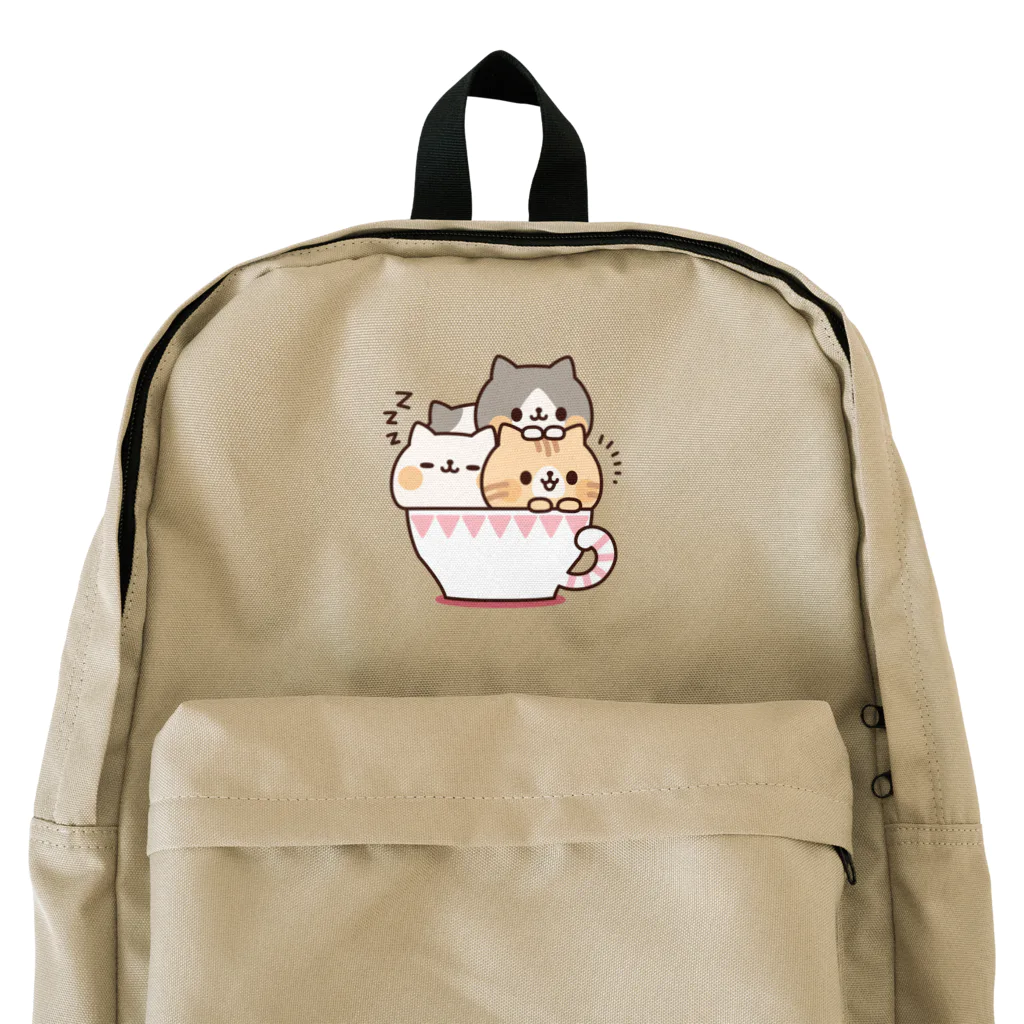 DECORのネコがいっぱいティーカップ Backpack